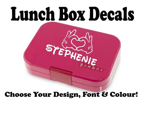 lunch box metal sticker|lunchbox stickers.